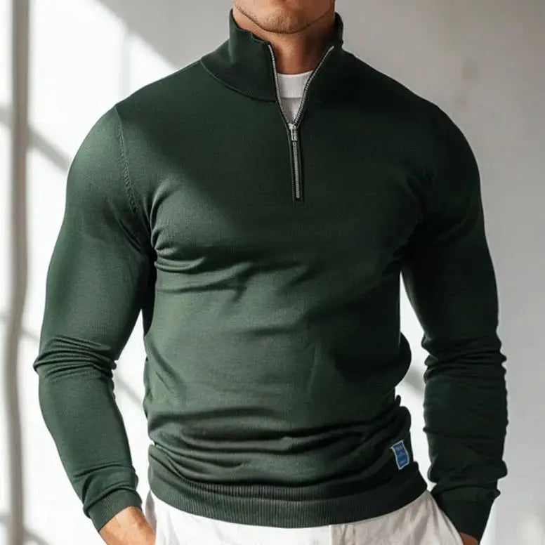 ZVNT sweater Essentieller Quarter-Zip Pullover für Stil und Komfort