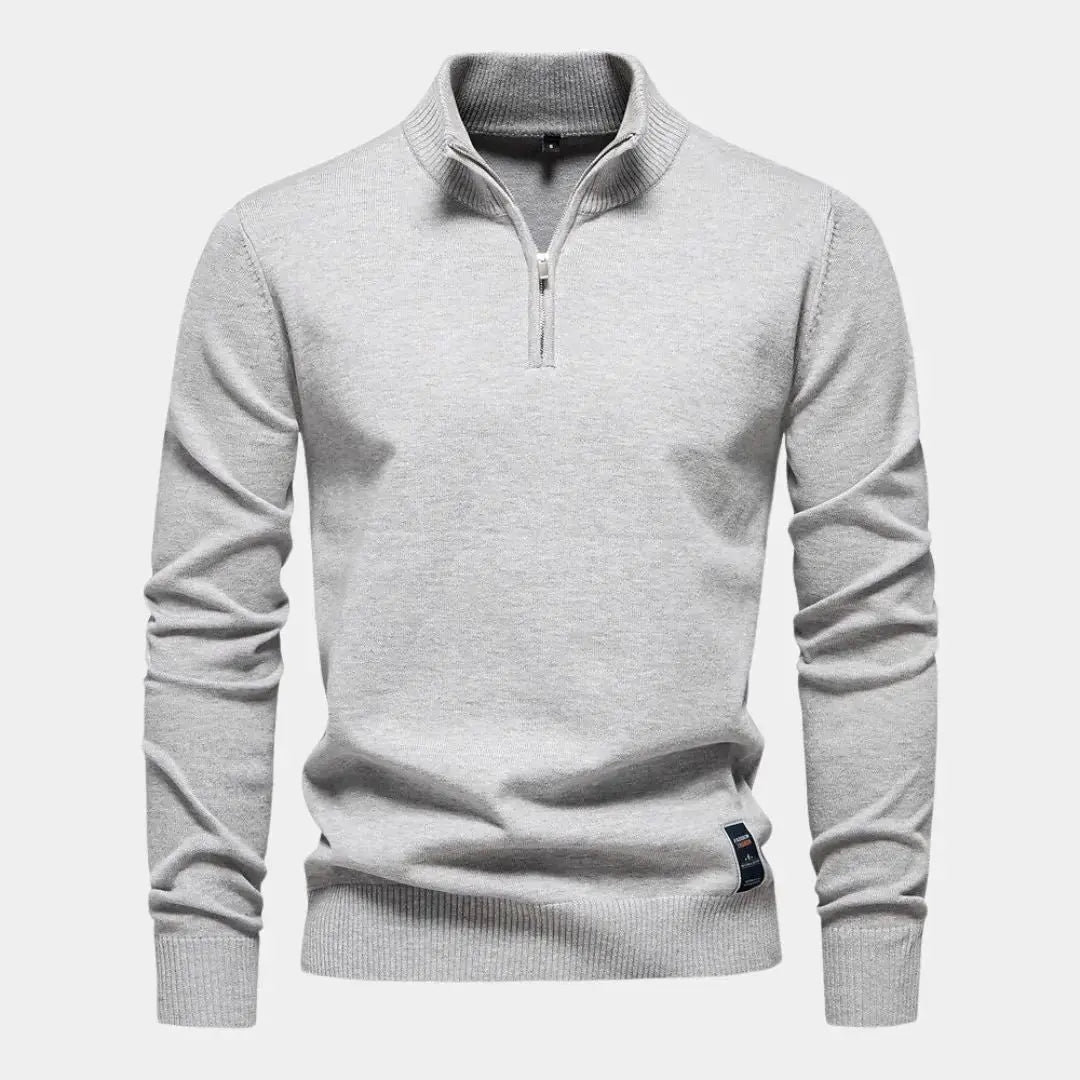 ZVNT sweater Essentieller Quarter-Zip Pullover für Stil und Komfort