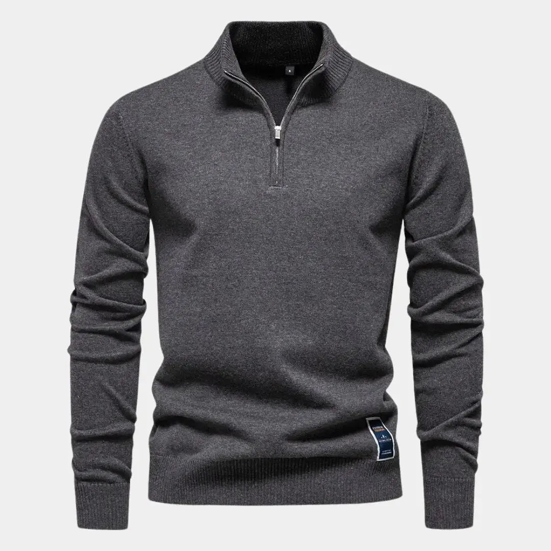 ZVNT sweater Essentieller Quarter-Zip Pullover für Stil und Komfort