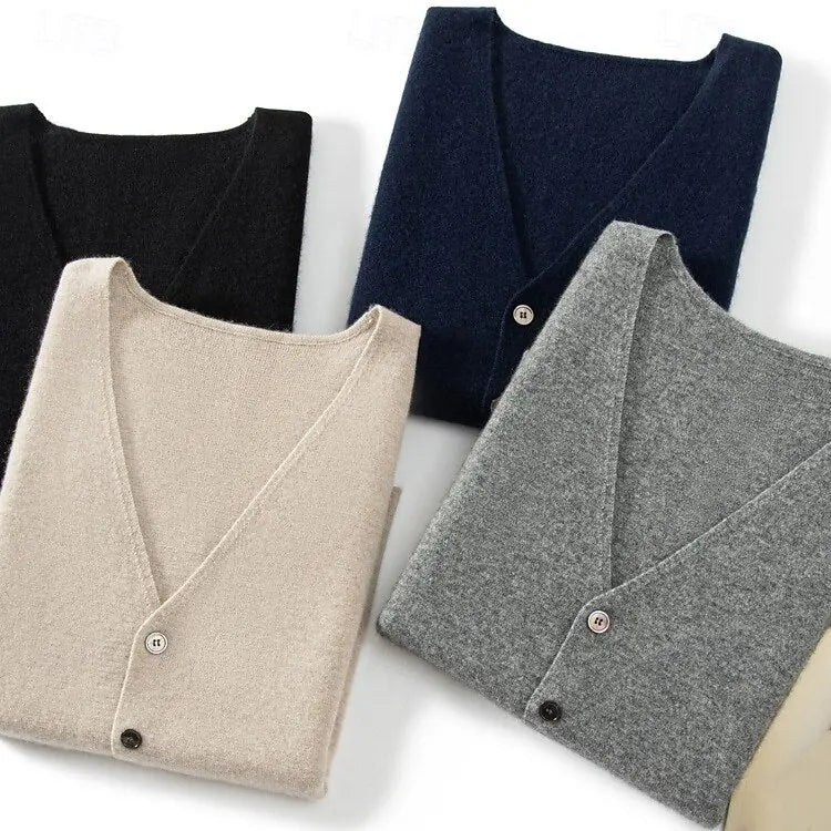 ZVNT sweater Luxuriöse Cashmere Cardigan Weste – Stilvoller Komfort für jede Gelegenheit