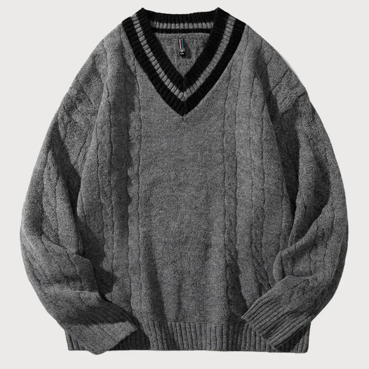 ZVNT sweater Minimalistischer V-Ausschnitt Pullover für zeitlosen Stil