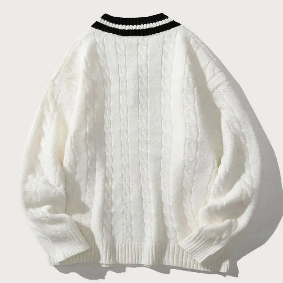 ZVNT sweater Minimalistischer V-Ausschnitt Pullover für zeitlosen Stil