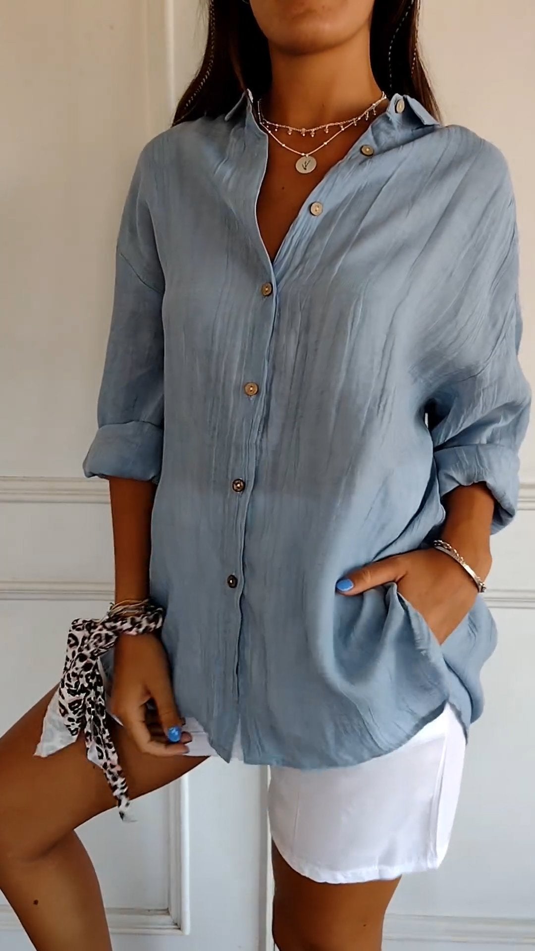 Nira Damen Bluse Langarm – Elegantes Sommerdesign für Damen-2