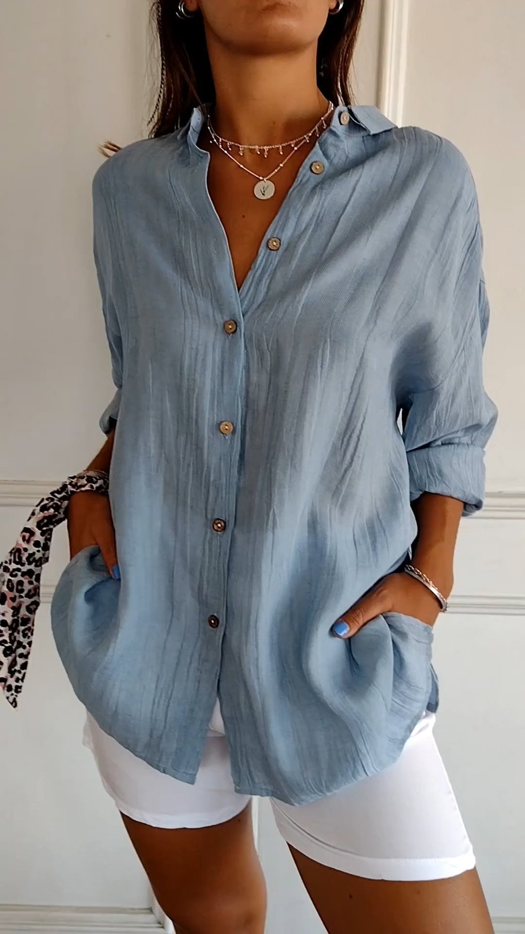 Nira Damen Bluse Langarm – Elegantes Sommerdesign für Damen-1