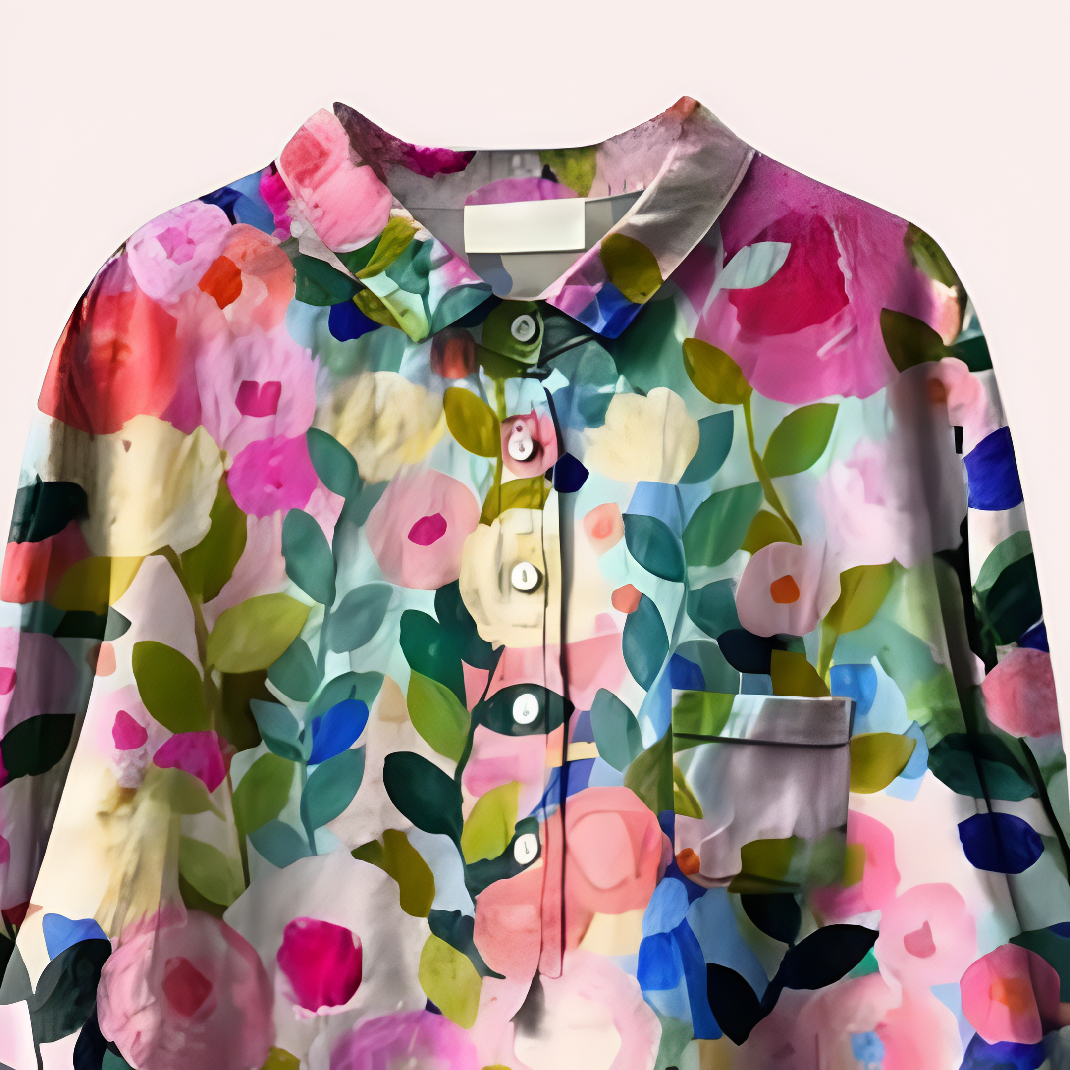 Elegante Bluse Damen mit Blumendruck – Sommerliche Leichtigkeit-2