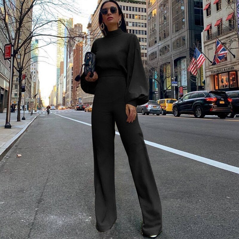 Eleganter Damen Jumpsuit mit Halber Kragen für Hochzeiten-2